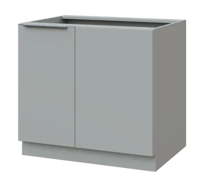 SISR - 9 spodní skříňka, rohová, 1-dveřová, levá, 870x900x600, šedá